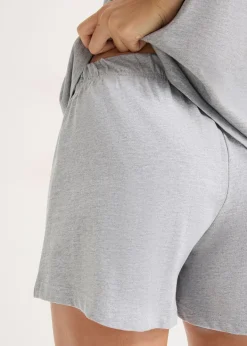 Pyjashort avec chemise boutonnée