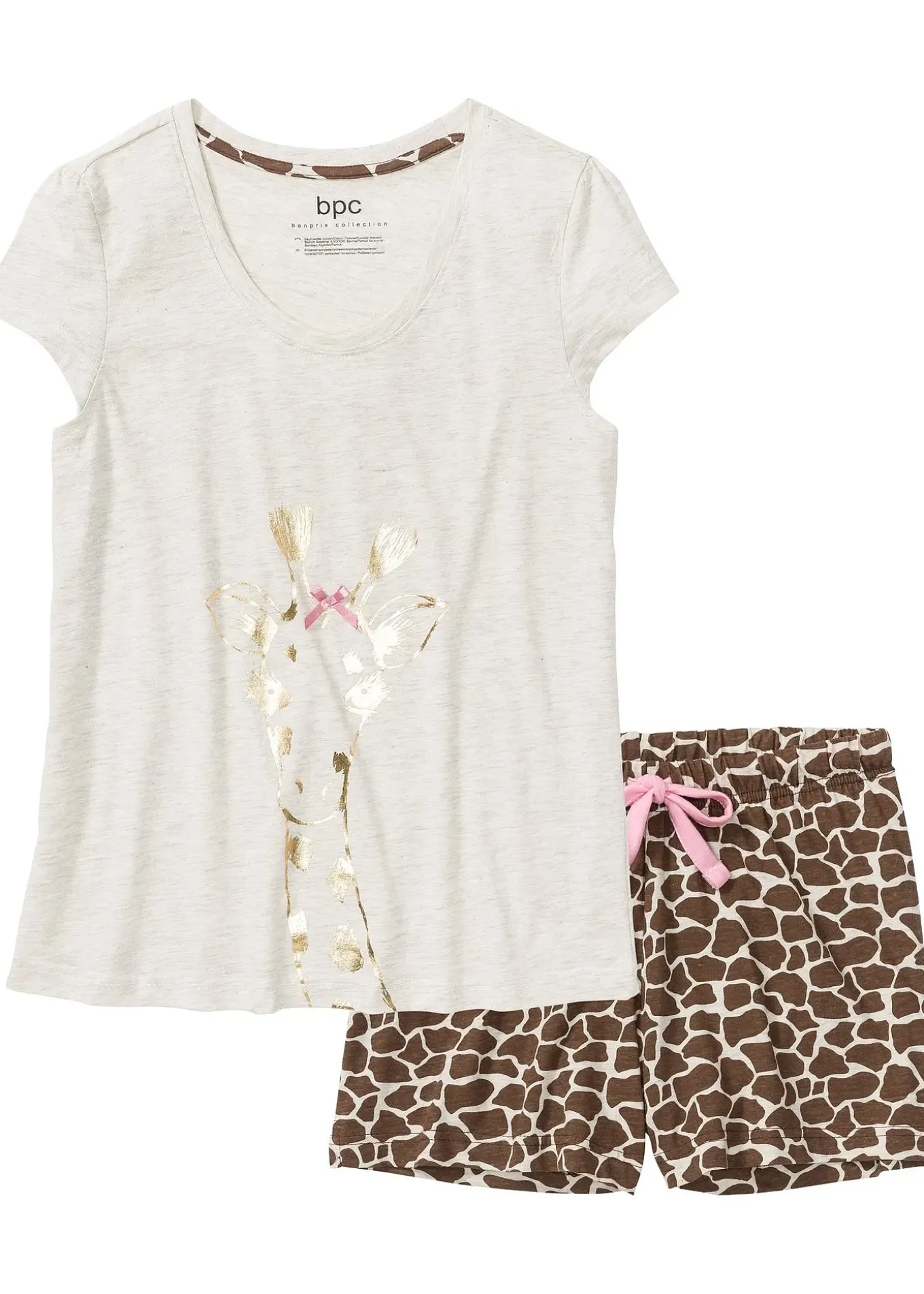 Pyjashort avec imprimé foil