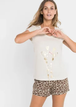 Pyjashort avec imprimé foil