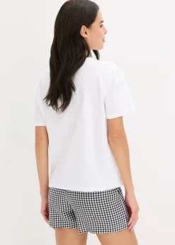 Pyjashort avec short tissé