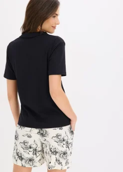 Pyjashort avec T-shirt polo 100% coton