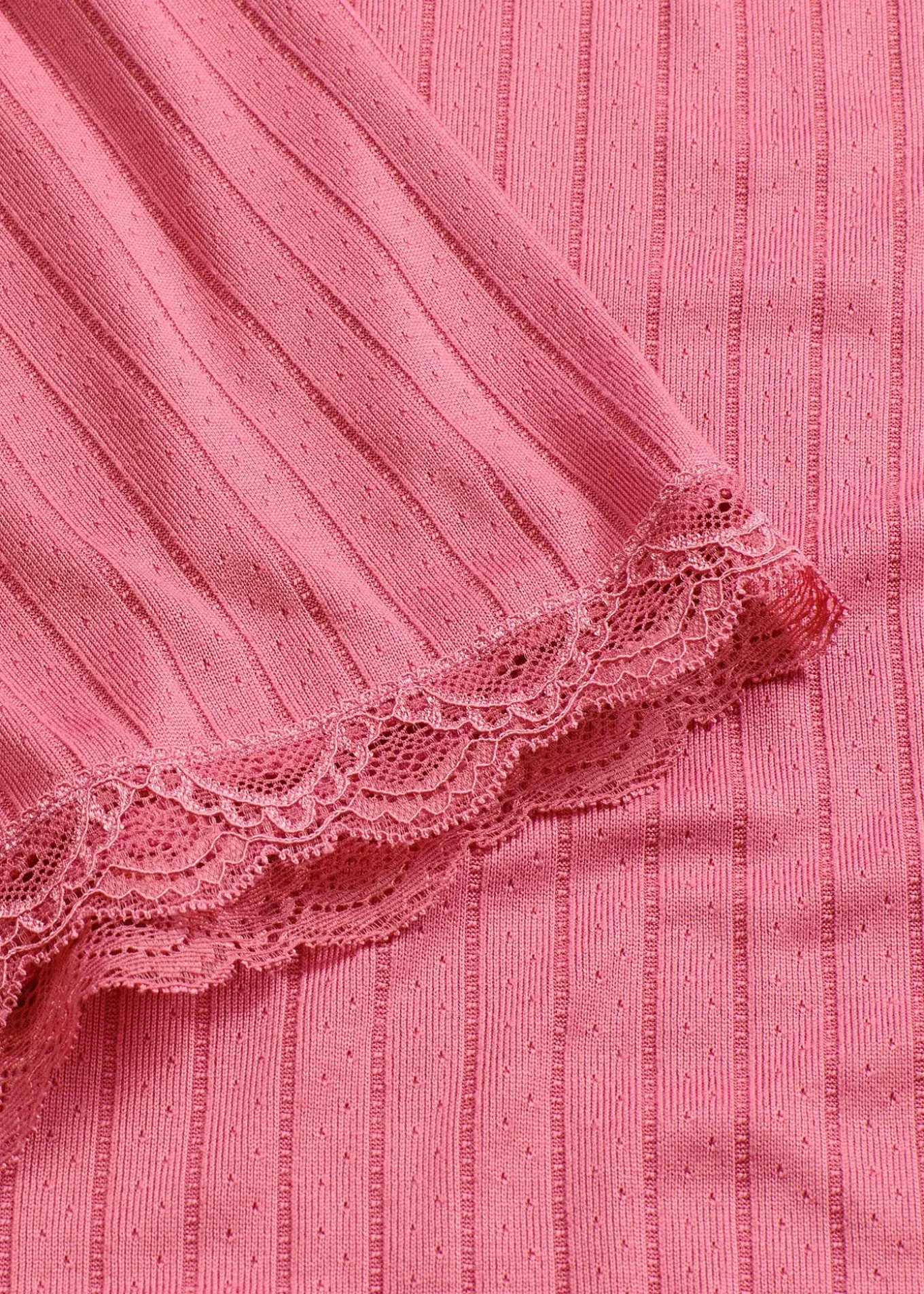 Pyjashort en jersey pointelle doux