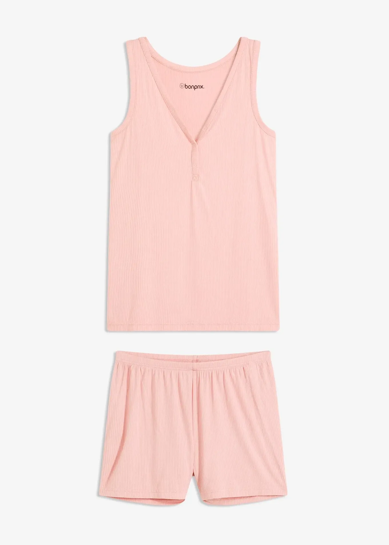 Pyjashort finement côtelé