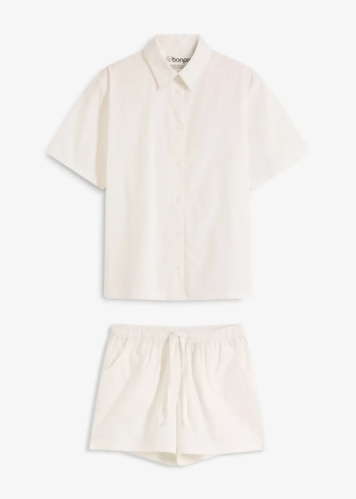 Pyjashort tissé 100% coton