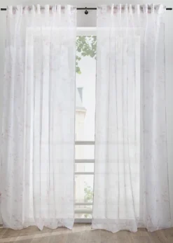 Rideau à imprimé floral (1 pce)