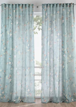 Rideau à imprimé floral (1 pce)
