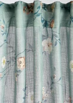 Rideau à imprimé floral (1 pce)