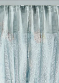 Rideau à imprimé floral (1 pce)