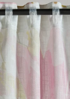 Rideau à imprimé floral (1 pce)