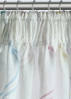 Rideau à imprimé ondulations (1 pce)