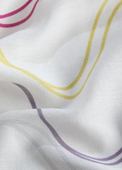 Rideau à imprimé ondulations (1 pce)