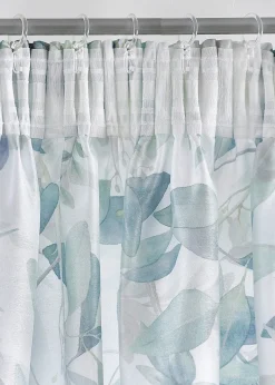 Rideau à imprimé végétal (1 pce.)