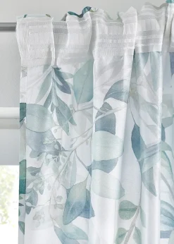 Rideau à imprimé végétal (1 pce.)