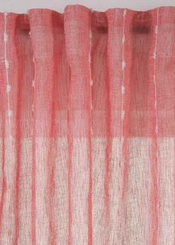 Rideau à rayures tissées (1 pce)