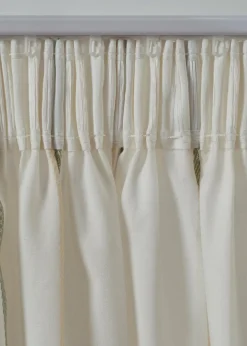 Rideau à rayures tissées (1 pce)