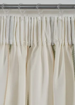 Rideau à rayures tissées (1 pce)