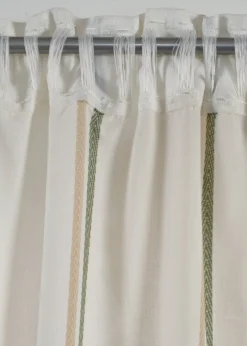 Rideau à rayures tissées (1 pce)