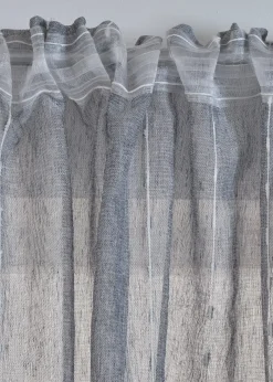 Rideau à rayures tissées (1 pce)