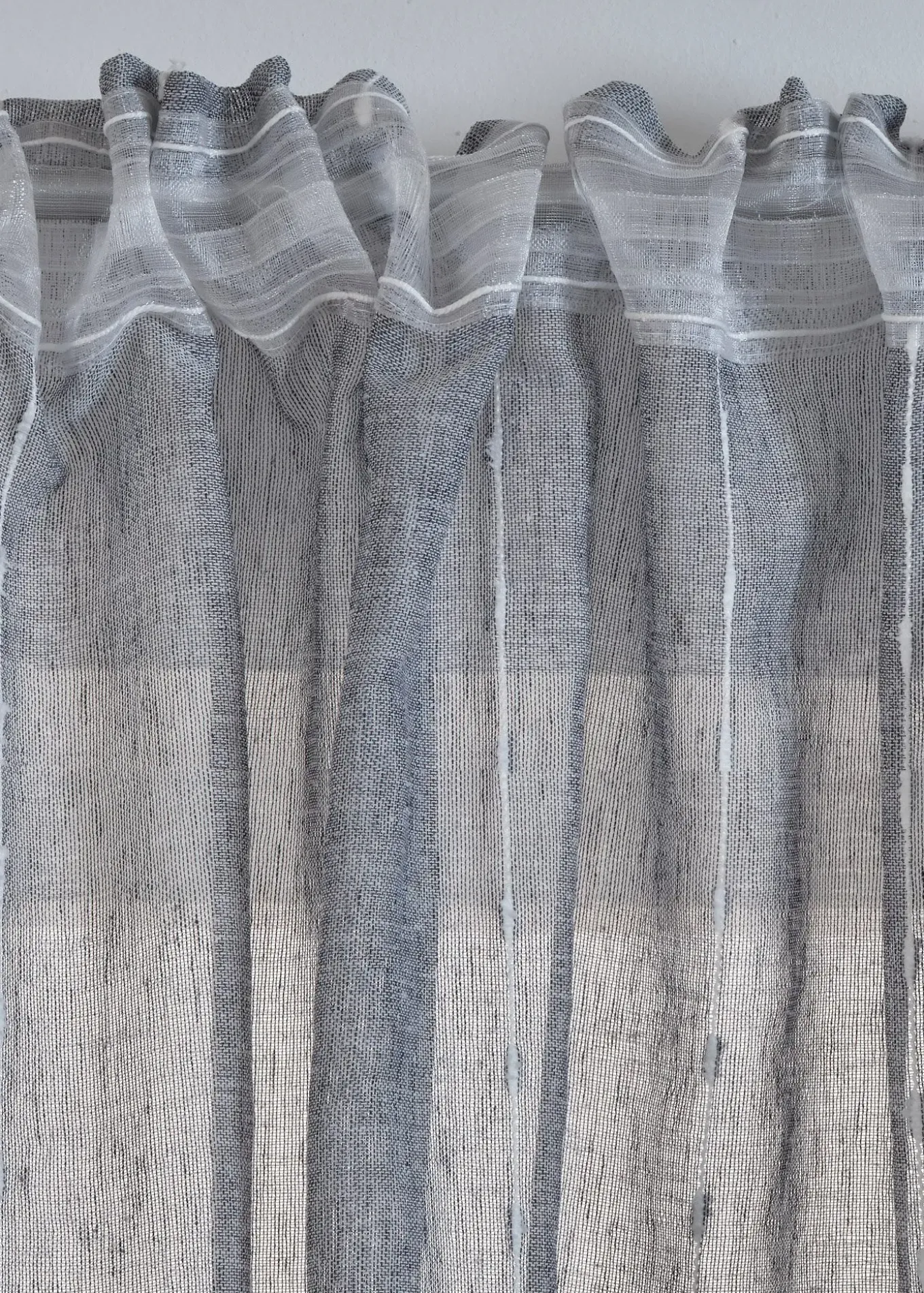 Rideau à rayures tissées (1 pce)