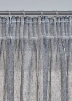Rideau à rayures tissées (1 pce)