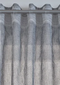 Rideau à rayures tissées (1 pce)