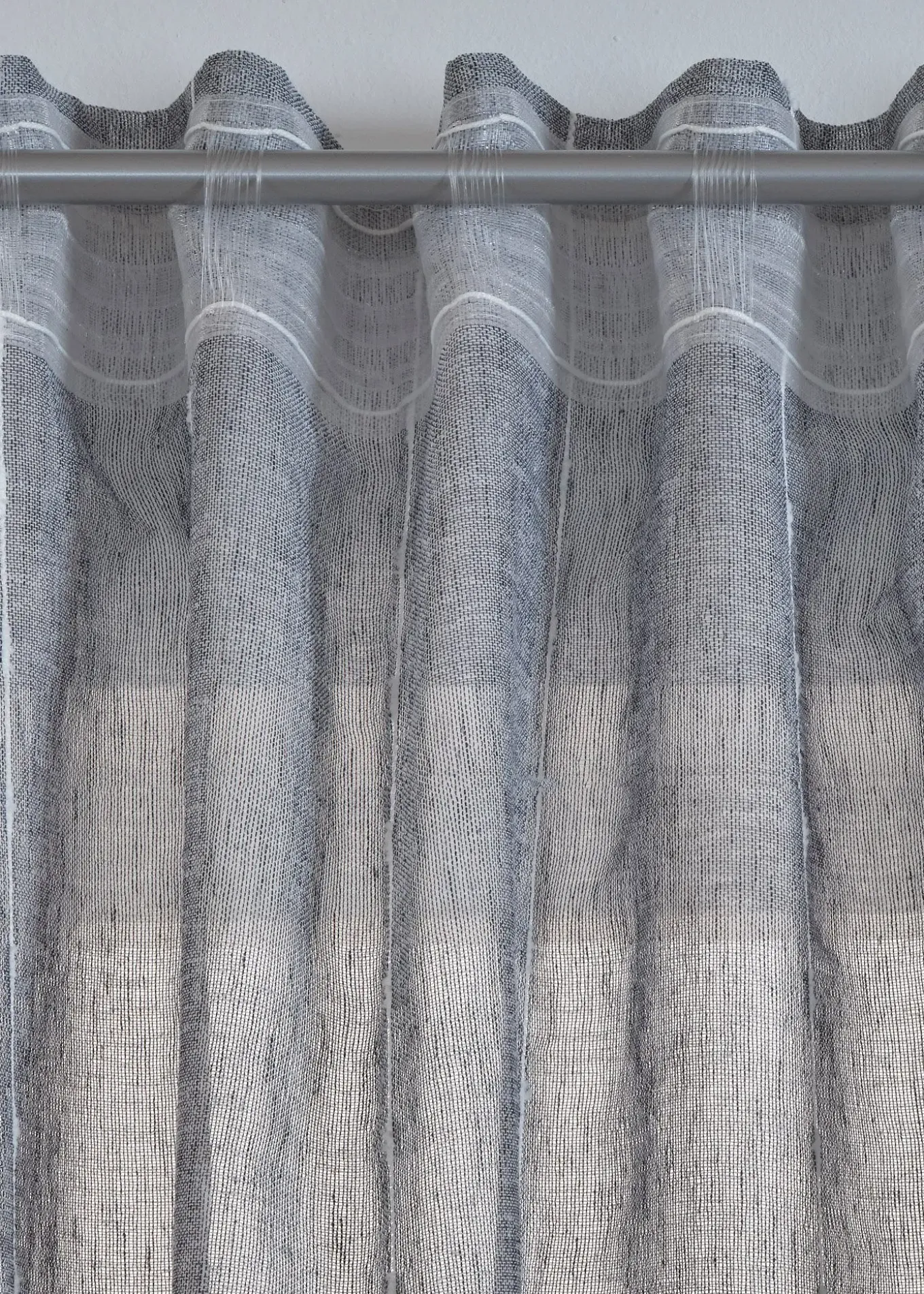 Rideau à rayures tissées (1 pce)