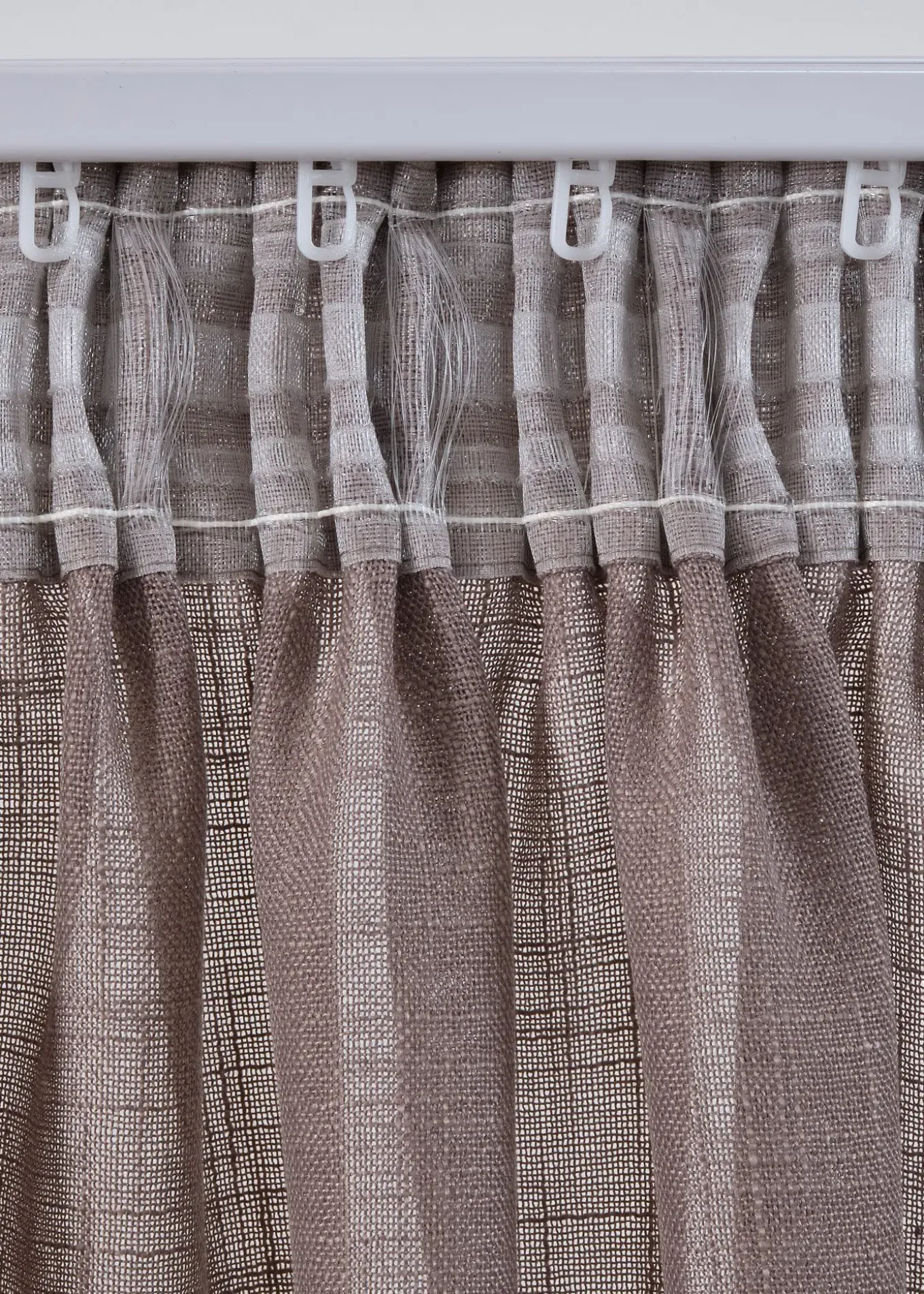 Rideau aspect lin normal et extra large (1 pce)