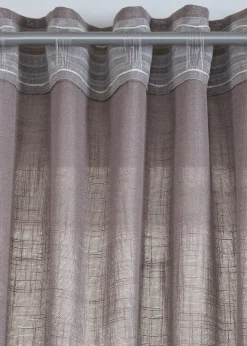 Rideau aspect lin normal et extra large (1 pce)