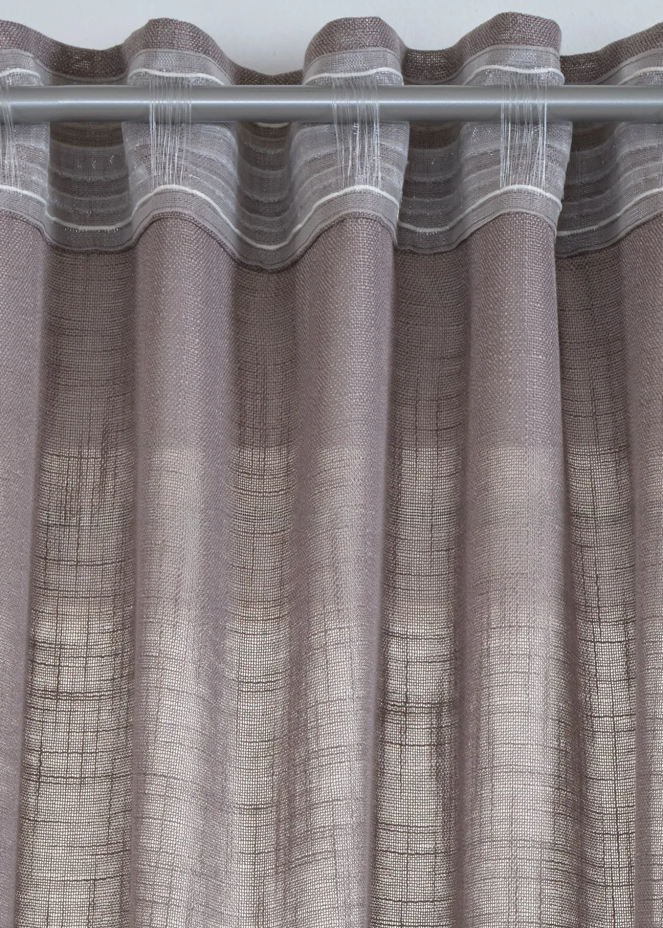 Rideau aspect lin normal et extra large (1 pce)