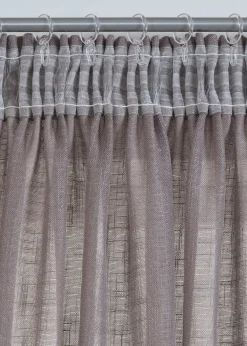 Rideau aspect lin normal et extra large (1 pce)