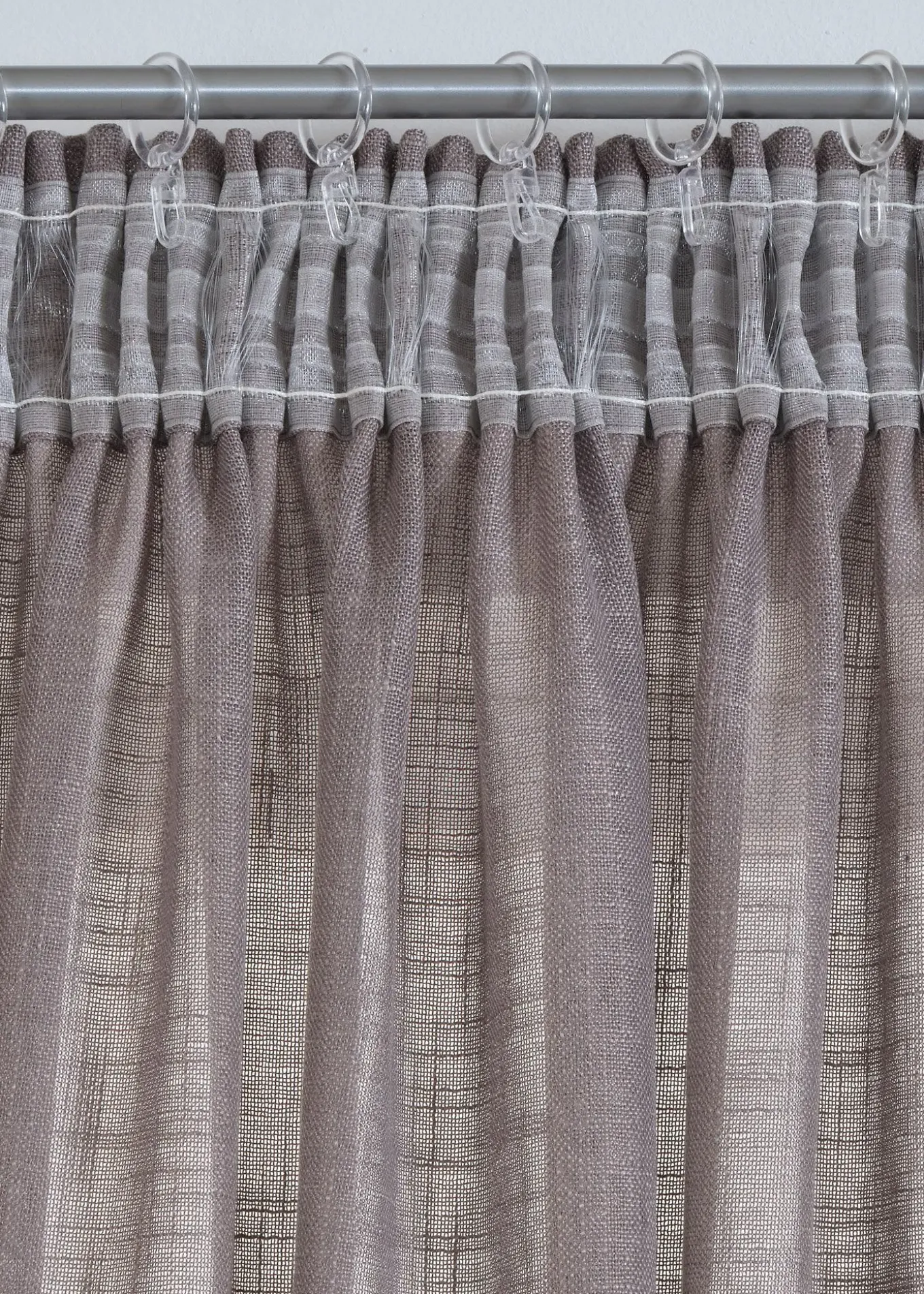 Rideau aspect lin normal et extra large (1 pce)