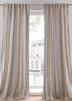 Rideau avec rayures (1 pce)