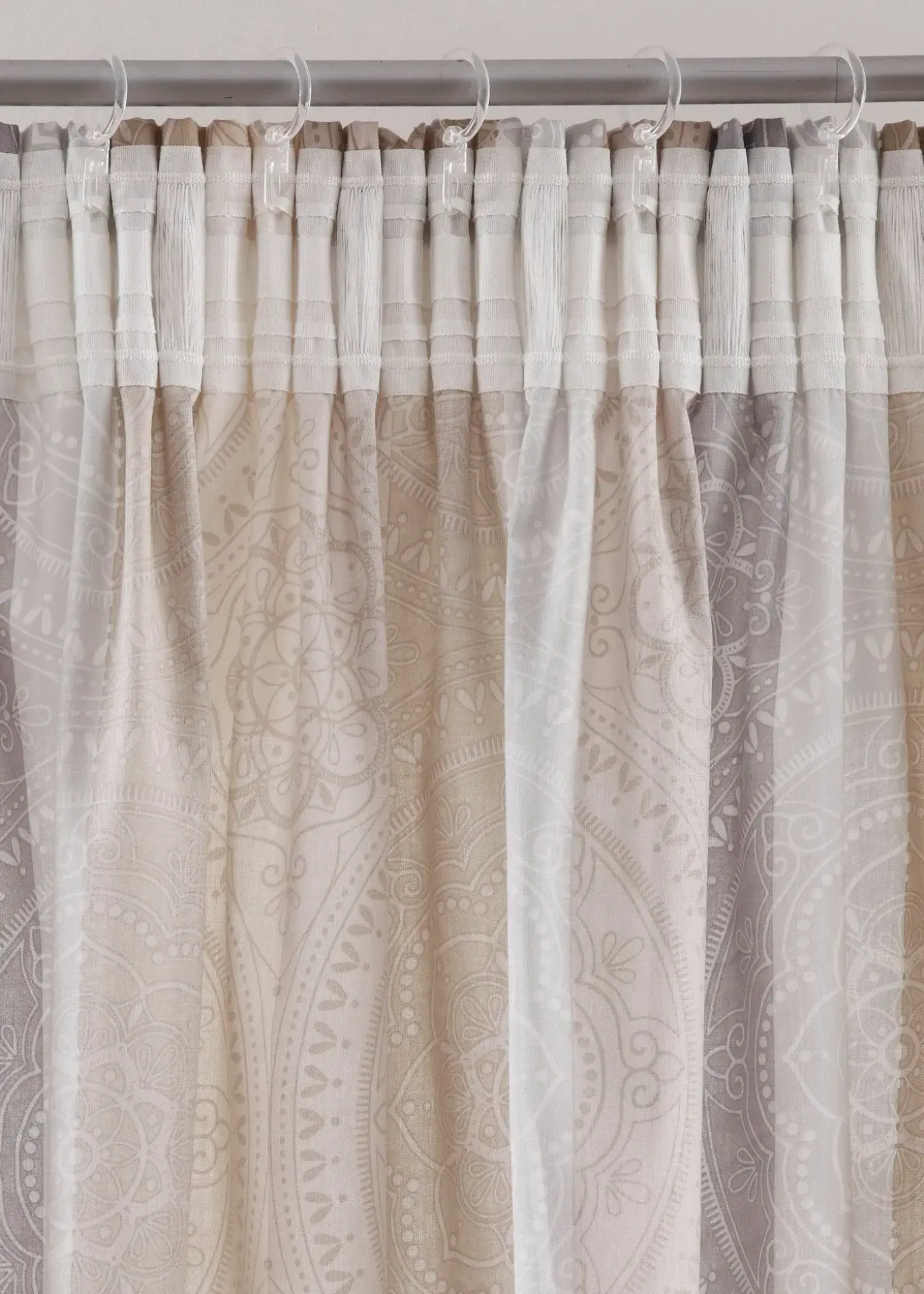 Rideau avec rayures (1 pce)