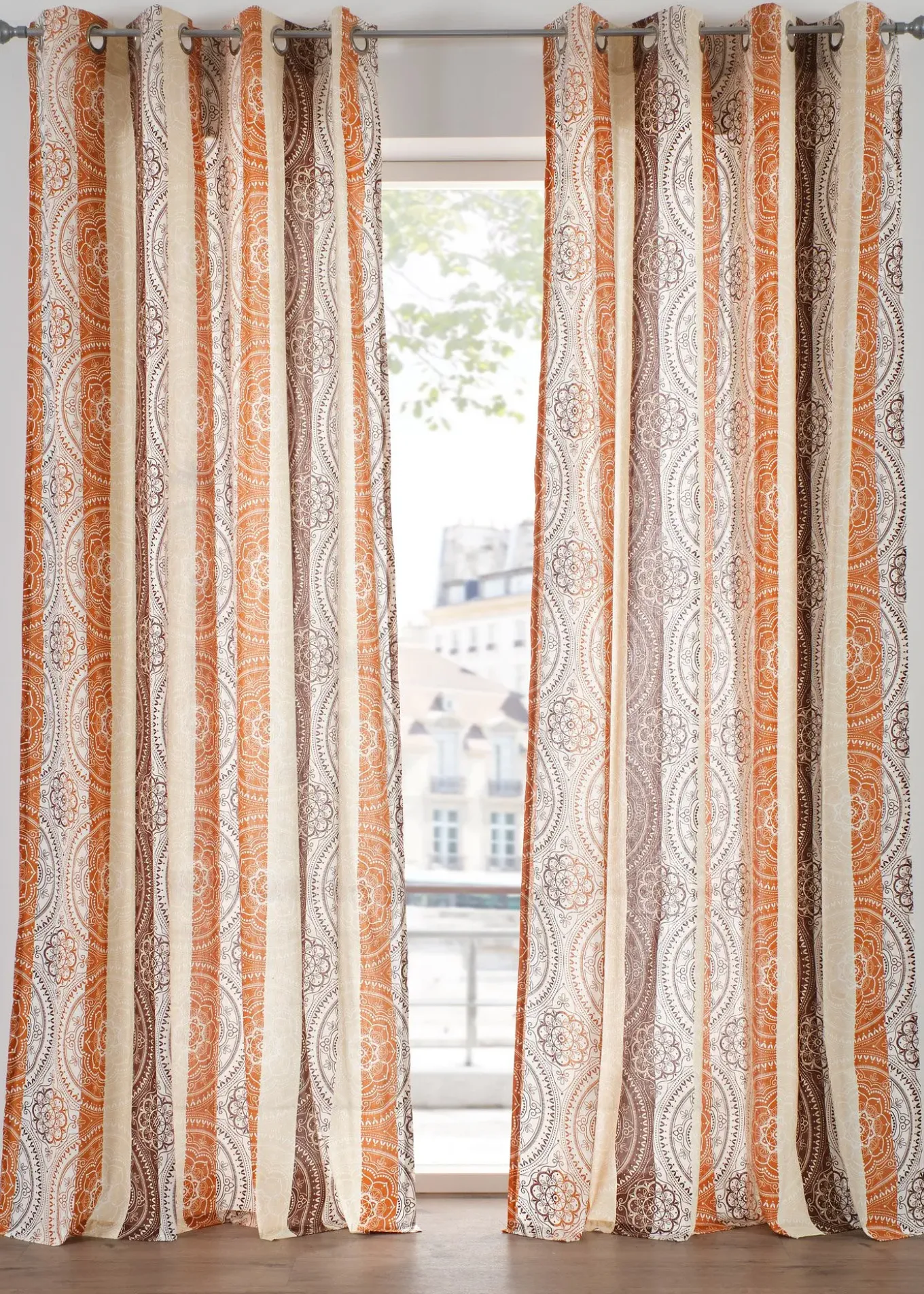 Rideau avec rayures (1 pce)