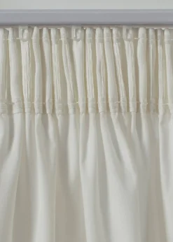 Rideau en coton à bordures brodées (1 pce)