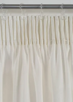 Rideau en coton à bordures brodées (1 pce)