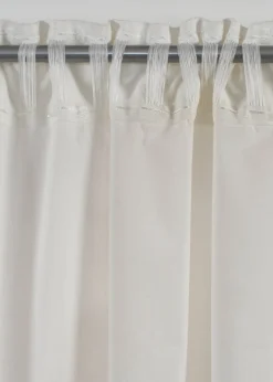 Rideau en coton à bordures brodées (1 pce)