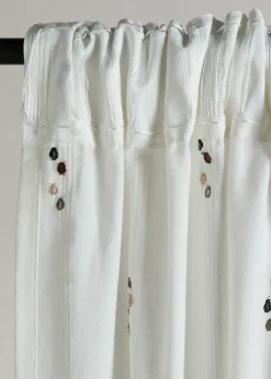 Rideau en coton à pois (1 pce)