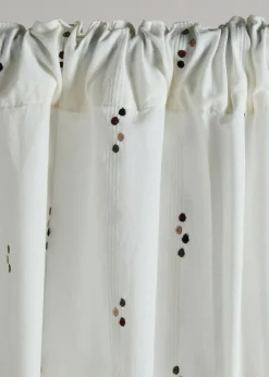 Rideau en coton à pois (1 pce)