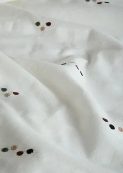 Rideau en coton à pois (1 pce)