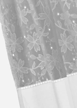 Rideau en coton avec broderie (1 pce)