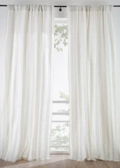 Rideau en coton rayé (1 pce)