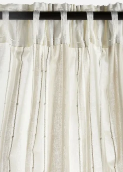 Rideau en coton rayé (1 pce)