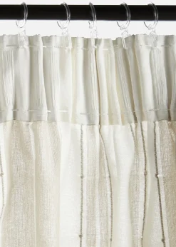 Rideau en coton rayé (1 pce)