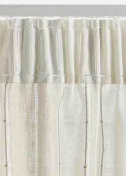 Rideau en coton rayé (1 pce)