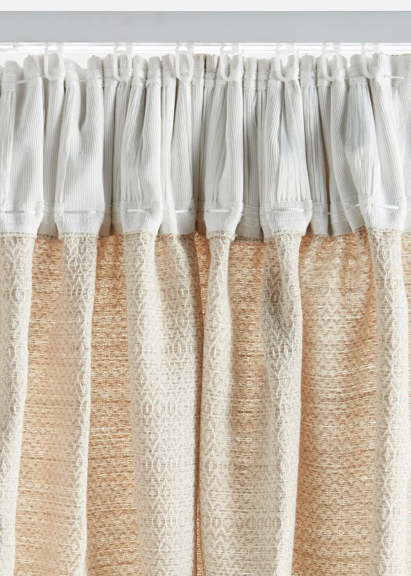 Rideau en coton texturé (1 pce)