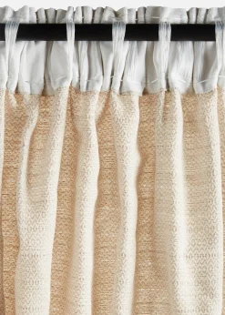 Rideau en coton texturé (1 pce)