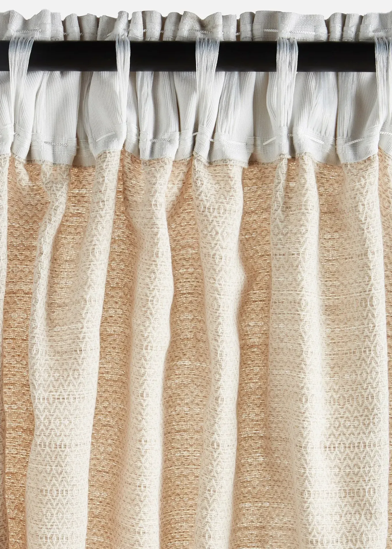 Rideau en coton texturé (1 pce)