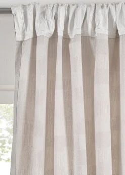 Rideau en coton tissé jacquard (1 pce)