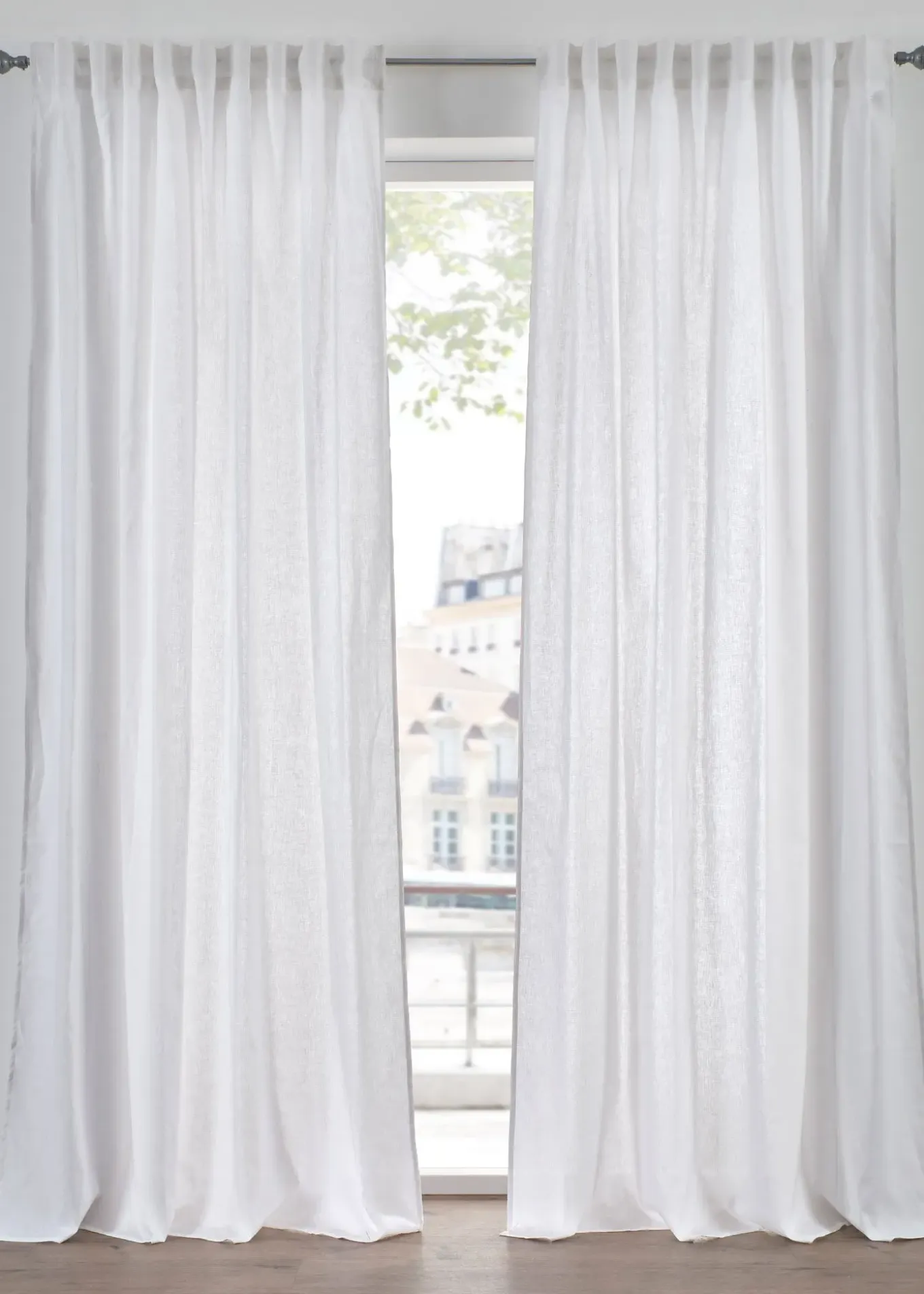 Rideau en lin et coton (1 pce)